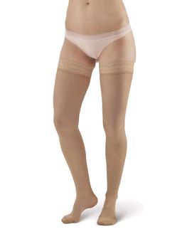 Pebble UK Microfibre Opaque Compression Thigh Highs (Pebble UK Microfibre Opaque Compression Thigh Highs Sand)