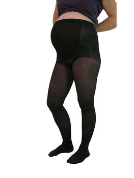 Pebble UK Microfibre Opaque Maternity Compression Tights (Pebble UK Microfibre Opaque Maternity Compression Tights Black)