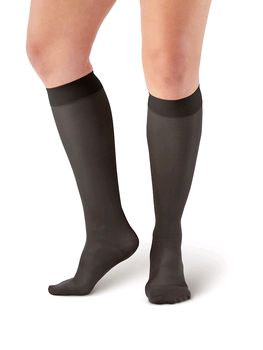 Pebble UK Microfibre Opaque Compression Knee Highs (Pebble UK Microfibre Opaque Compression Knee Highs Black)