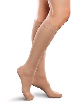Therafirm Ease Support Knee Highs or Flight Socks (Ease Sheer Support Knee Highs Sand)