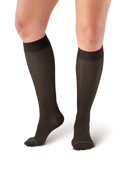 Wide Calf Sheer Compression Knee Highs