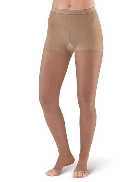 Open Toe Sheer Support Tights