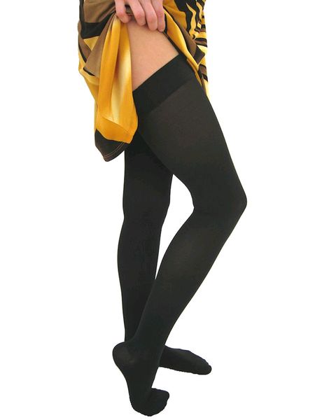 Microfibre Opaque Support Thigh Highs