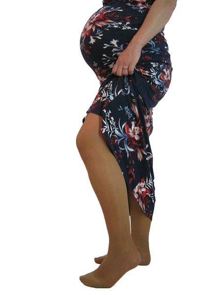 Sheer Compression Maternity Tights